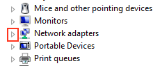 Triangle next to a device